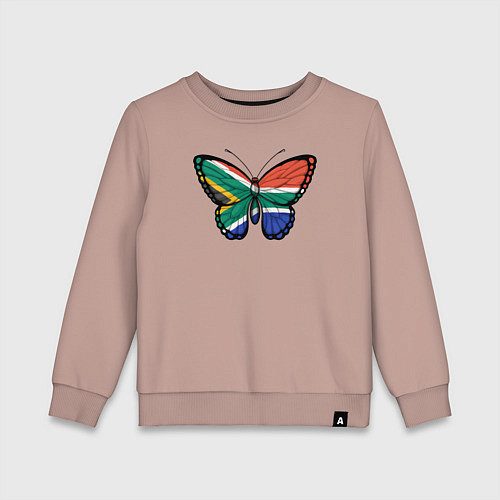 Детский свитшот ЮАР бабочка / Пыльно-розовый – фото 1