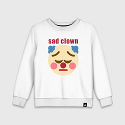 Детский свитшот Sad clown