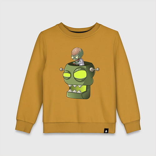 Детский свитшот Зомбосс / Горчичный – фото 1