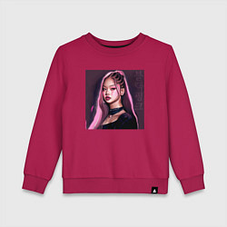 Детский свитшот Blackpink Jennie аниме рисунок