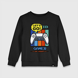 Детский свитшот Gamer by night