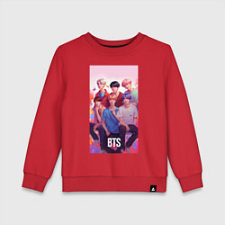Детский свитшот BTS art anime style