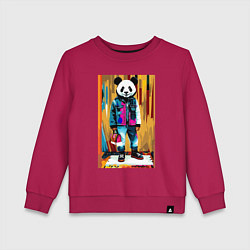 Детский свитшот Funny panda - pop art