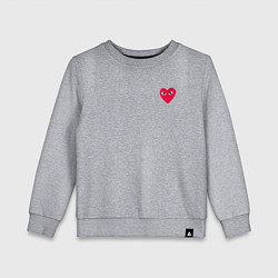 Детский свитшот Сердце с глазами