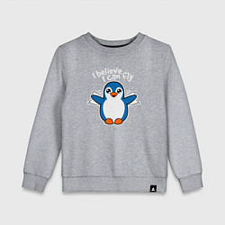 Детский свитшот Fly penguin