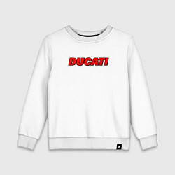 Детский свитшот Ducati - красный градиент