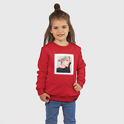 Свитшот хлопковый детский Felix - Stray Kids, цвет: красный — фото 2