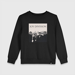 Свитшот хлопковый детский Тру фанат Joy Division, цвет: черный