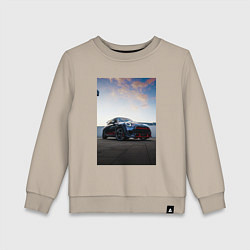 Детский свитшот Авто на фоне неба