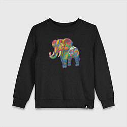 Детский свитшот Разноцветный слоник