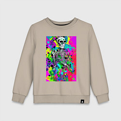 Детский свитшот Funny skeleton - pop art