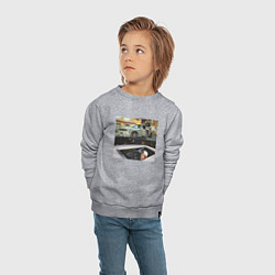Свитшот хлопковый детский Frank Ocean - BMW M3 E30 PART II, цвет: меланж — фото 2