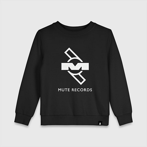 Детский свитшот Depeche Mode Mute Records Logo / Черный – фото 1
