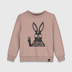 Детский свитшот Stay cool rabbit