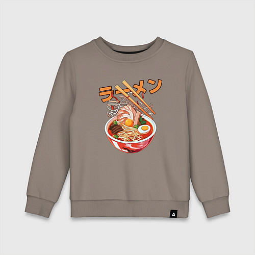 Детский свитшот Ramen Рамен / Утренний латте – фото 1