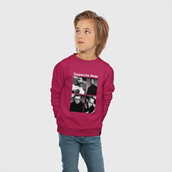 Свитшот хлопковый детский Depeche Mode Violator 2, цвет: маджента — фото 2