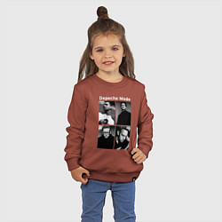 Свитшот хлопковый детский Depeche Mode Violator 2, цвет: кирпичный — фото 2