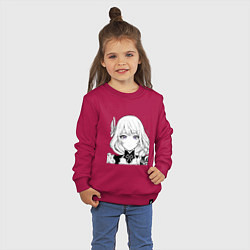 Свитшот хлопковый детский Raden, цвет: маджента — фото 2