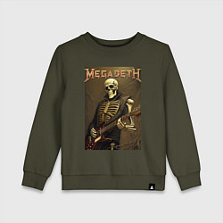 Детский свитшот Megadeth - skeleton - heavy metal