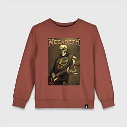 Детский свитшот Megadeth - skeleton - heavy metal
