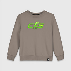 Детский свитшот CS2 green logo