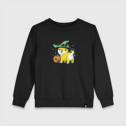 Детский свитшот Корги и тыква