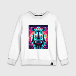 Детский свитшот Кибер носорог