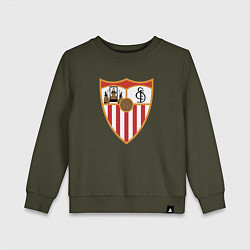 Свитшот хлопковый детский Sevilla, цвет: хаки