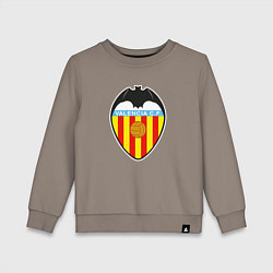 Свитшот хлопковый детский Valencia fc sport, цвет: утренний латте