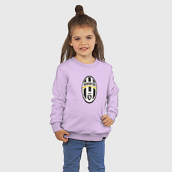 Свитшот хлопковый детский Juventus sport fc, цвет: лаванда — фото 2