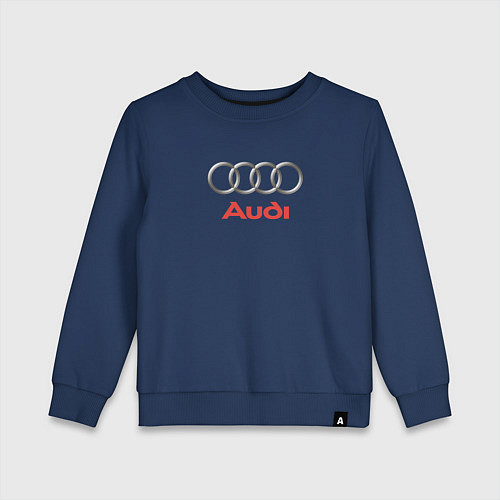 Детский свитшот Audi brend / Тёмно-синий – фото 1
