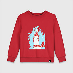 Детский свитшот Лама - альпака в шапочке