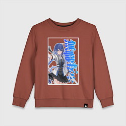 Детский свитшот Рокси Мигурдия - синие иероглифы