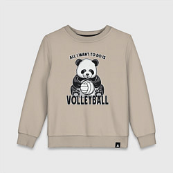 Детский свитшот Panda volleyball
