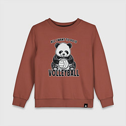 Детский свитшот Panda volleyball