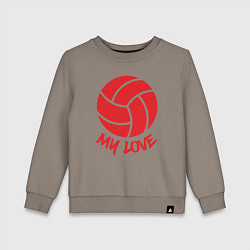 Детский свитшот Volleyball my love