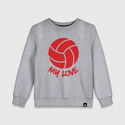 Детский свитшот Volleyball my love