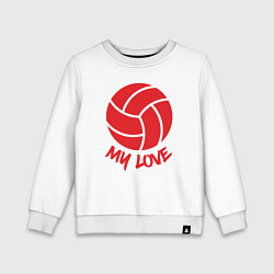 Детский свитшот Volleyball my love