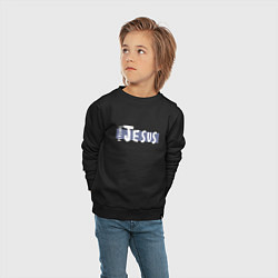 Свитшот хлопковый детский Depeche Mode - personal jesus logo, цвет: черный — фото 2