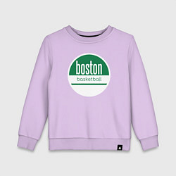 Свитшот хлопковый детский Boston basket, цвет: лаванда