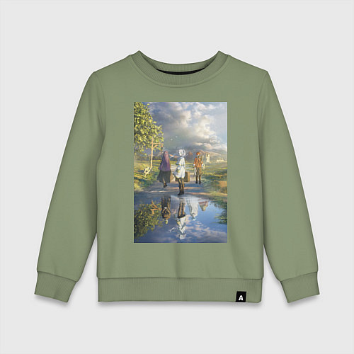 Детский свитшот Фрирен провожающая в путь / Авокадо – фото 1
