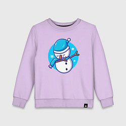 Детский свитшот Dab snowman