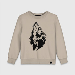 Детский свитшот Воющий волк