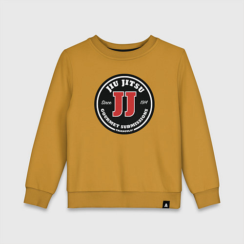 Детский свитшот Гурман джиу-джитсу / Горчичный – фото 1