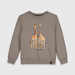 Детский свитшот Друзья-жирафы