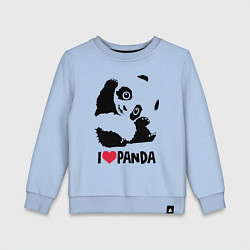 Детский свитшот I love panda