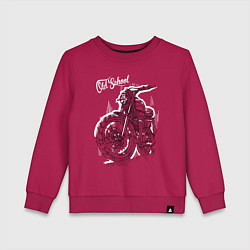 Детский свитшот Старая школа - мотоцикл