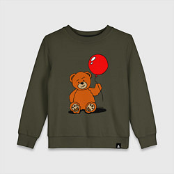 Детский свитшот Плюшевый медведь с воздушным шариком