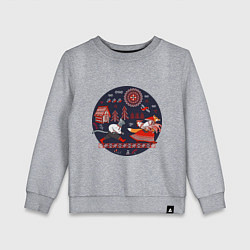 Детский свитшот Кот и лиса из сказки