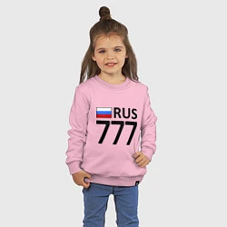 Свитшот хлопковый детский RUS 777, цвет: светло-розовый — фото 2